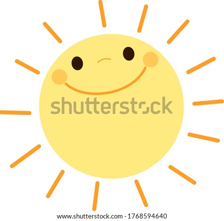 A happy bright smiling sun
