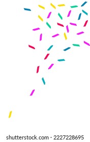 Happy Brush Decoration Vector White Background. Effect Dust Postcard. Christmas Smear Design. Color Paint Festival Invitation.