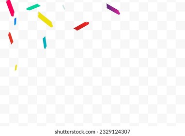 Happy Brush Festival Vector Transparent Background. Christmas Smear Illustration. Top Paint Pattern. Color Dust Celebrate Card.