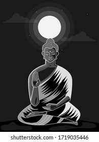 Happy Buddha Jayanti Illustration In Vector File