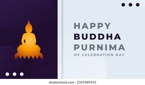 Happy Buddha Purnima Day Celebration Vector Design Illustration for Background, Poster, Banner, Advertising, Greeting Card