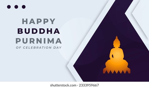 Happy Buddha Purnima Day Celebration Vector Design Illustration for Background, Poster, Banner, Advertising, Greeting Card