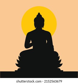 Happy Buddha Purnima - Lord Buddha creative design, banner, poster, flyer.