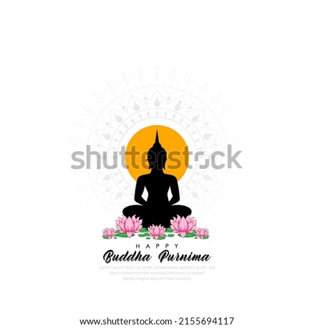 Happy Buddha Purnima Vesak,Buddhist festival- Vector Stockfoto © 