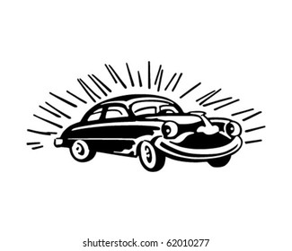 Happy Buick - Retro Clipart