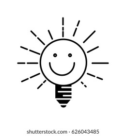 happy bulb light iocn