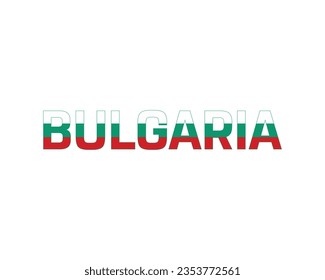 Happy Bulgaria Independence day, Bulgaria Independence day, Bulgaria with flag, Bulgaria Day, 22 September, 22nd September, Independence, National Day, Flag Typographic Design Vector Editable Eps Icon