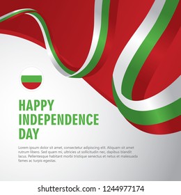 Happy Bulgaria Independence Day Vector Template Design Illustration