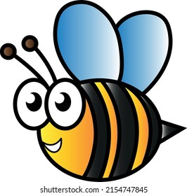 Happy Bumblebee cartoon illustration vector