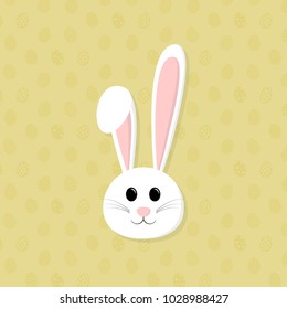 Happy bunny - concept of a poster for Easter. Vector.