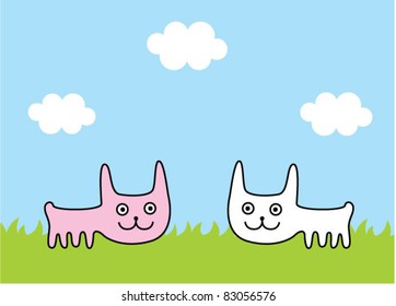 happy bunny doodle