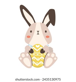 feliz conejito conejo dibujos animados semana santa
