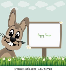 happy bunny sign board daisy meadow