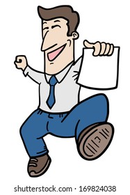 Happy business