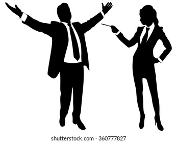 happy business people working together