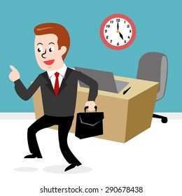 Happy businessman 