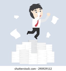 Happy businessman