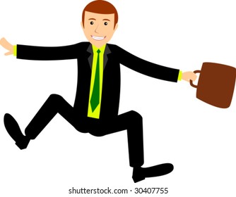 Happy businessman