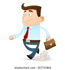 Happy businessman