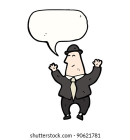 happy businessman cartoon