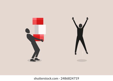 Happy businessman shopping online. concept of shopping online on website or mobile application