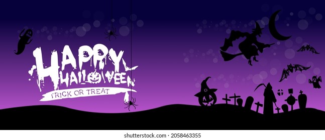 Happy C sale banners or party invitation background.Vector illustration .calligraphy of "halloween"