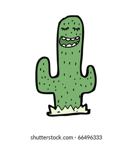 Happy Cactus Cartoon