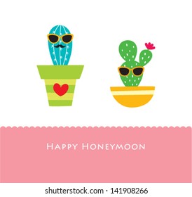 happy cactus honeymoon