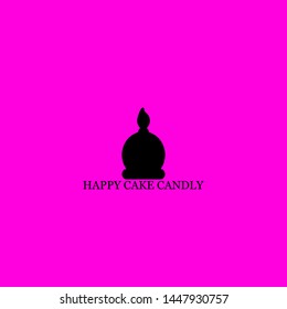 happy cake candly icon sign signifier vector