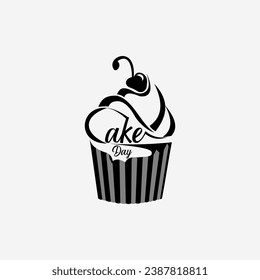 Happy Cake Day vector illustration.