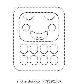 happy calculator school supplies  kawaii icon image 
