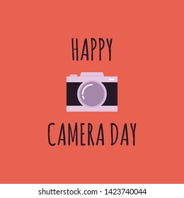 Happy camera day design template