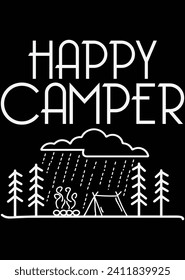 
Happy Camper eps cut file for cutting machine