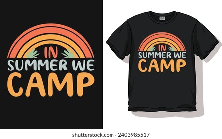 vida feliz de campista, camping senderismo verano de montaña, invierno diseño de camisetas de vida	