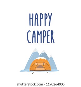 Happy camper poster 