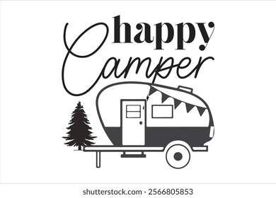  happy camper t shirt design