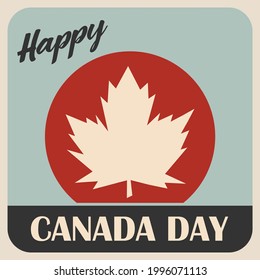 Happy Canada Day. 1st July. National Day of Canada. Vector Illustration. Banner and Greeting Design.