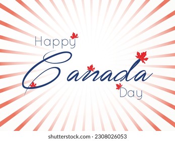 Happy Canada day. 1st of July. Abstract background, banner, poster,header for Canada day.