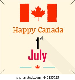 Happy Canada Day, 1st July Canada