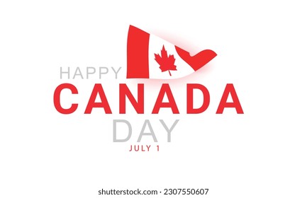 Happy Canada Day. background, banner, card, poster, template. Vector illustration.