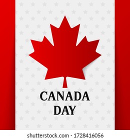 Happy canada day background illustration vector