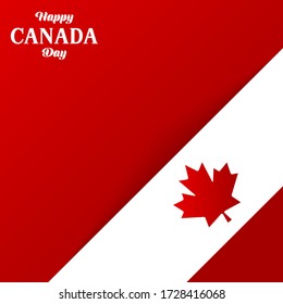 Happy canada day background illustration vector