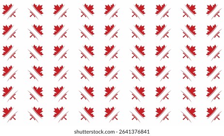happy canada day background pattern with a maple leaf symbolizing patriotism and celebration