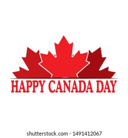 Happy canada day background with some special allusive objects