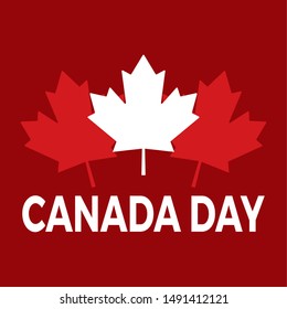 Happy canada day background with some special allusive objects