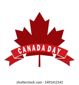 Happy canada day background with some special allusive objects