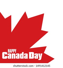 Happy canada day background with some special allusive objects