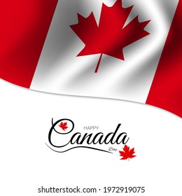 Happy Canada Day Background Vector Illustration.