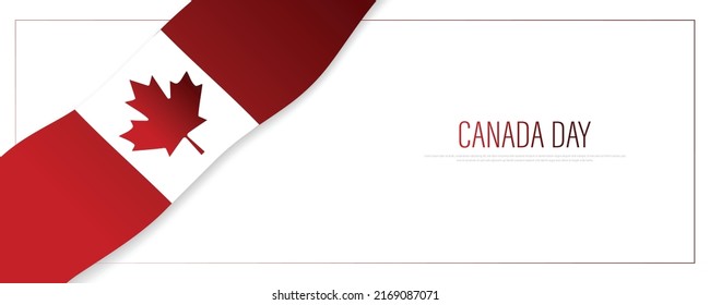 Happy Canada Day background vector illustration.