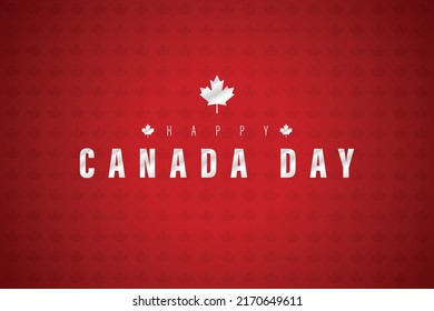 Happy Canada Day background vector illustration.